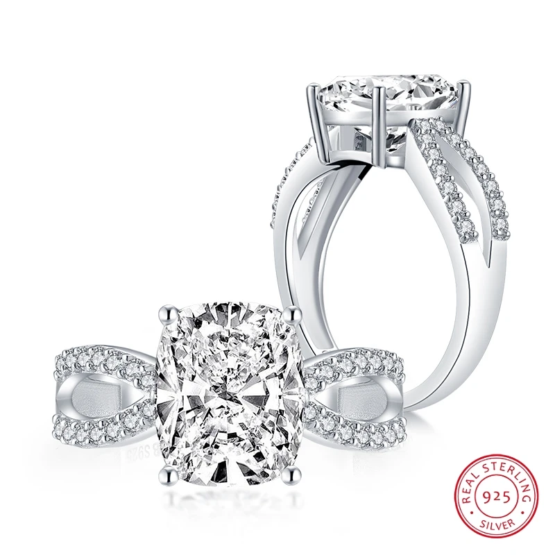 8*10 мм бриллиантовое кольцо с огранкой в лаборатории, Фирменное свадебное предложение, блестящие изысканные ювелирные изделия, браслет из с... 8*10 мм бриллиантовое кольцо с огранкой в лаборатории, Фирменное свадебное предложение, блестящие изысканные ювелирные изделия, браслет из с...