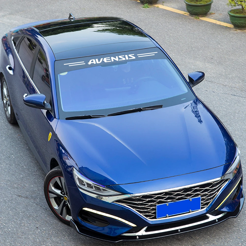 Солнцезащитный козырек, наклейка на лобовое стекло и наклейки для Toyota Avensis, автомобильный Стайлинг, декоративная Светоотражающая наклейка, автомобильные аксессуары