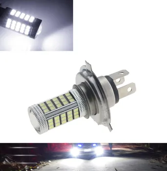 

1 pcs H4 HB2 2835 66 SMD Car Fog Light High Low Ice Blue Yellow Light Bulb For DRL 9003 Bright Than 33SMD