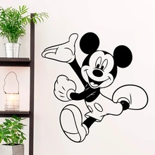 Disney Mickey Mouse Wall Decals Cartoon Vinyl Stickers Wall Art Decor Nursery Kids Rooms Ideas Room Interior Removable Design