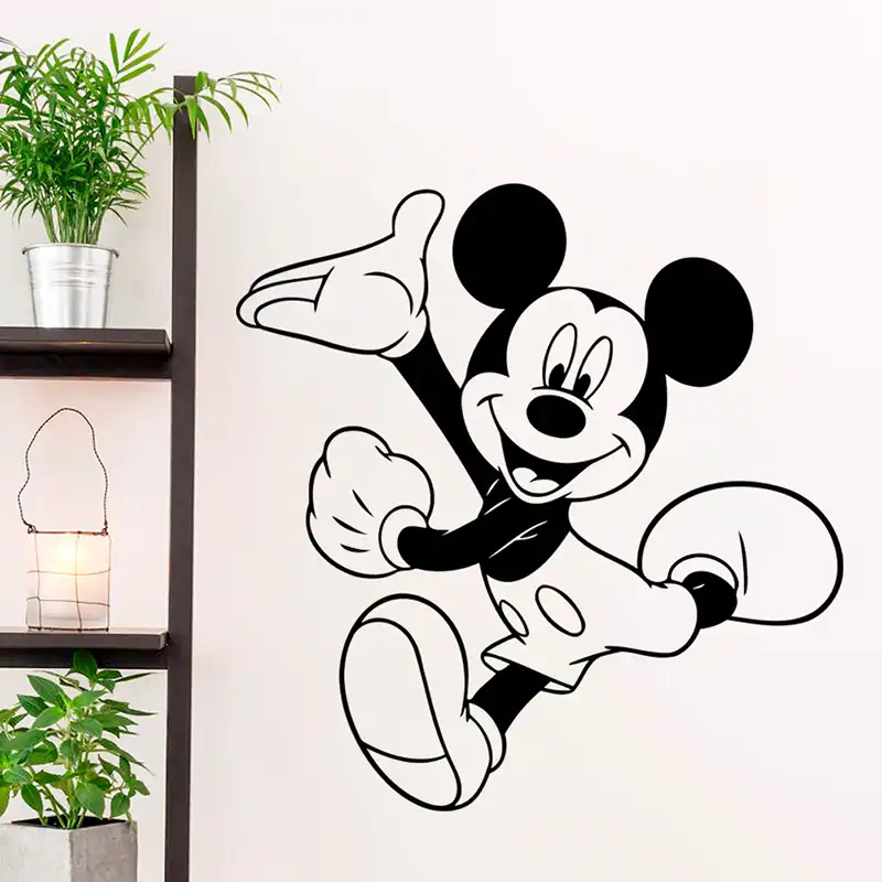 Disney Mickey Mouse Pegatinas De Pared De Dibujos Animados Vinilo