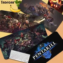 League of legends Pentakill Your Own Mats Rubber Computer Gaming mousepad Size for Rubber Mousemats Deak Mat for overwatch/cs go