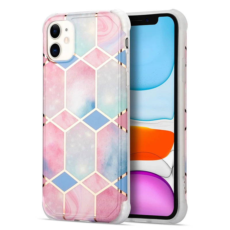2020 New Marble Phone Case For iPhone11 Pro Max X XR XS Max 7 8 Plus Luxury Glitter Protection Back Cover