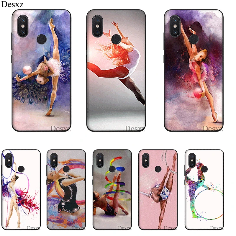 

Case TPU For Xiaomi Mi 6 8 A3 Pro CC9E 9T Pro MAX 3 9 SE F1 A1 A2 Lite 5X 6X Cover Painting Girl Sport Gymnastic Colourful Style