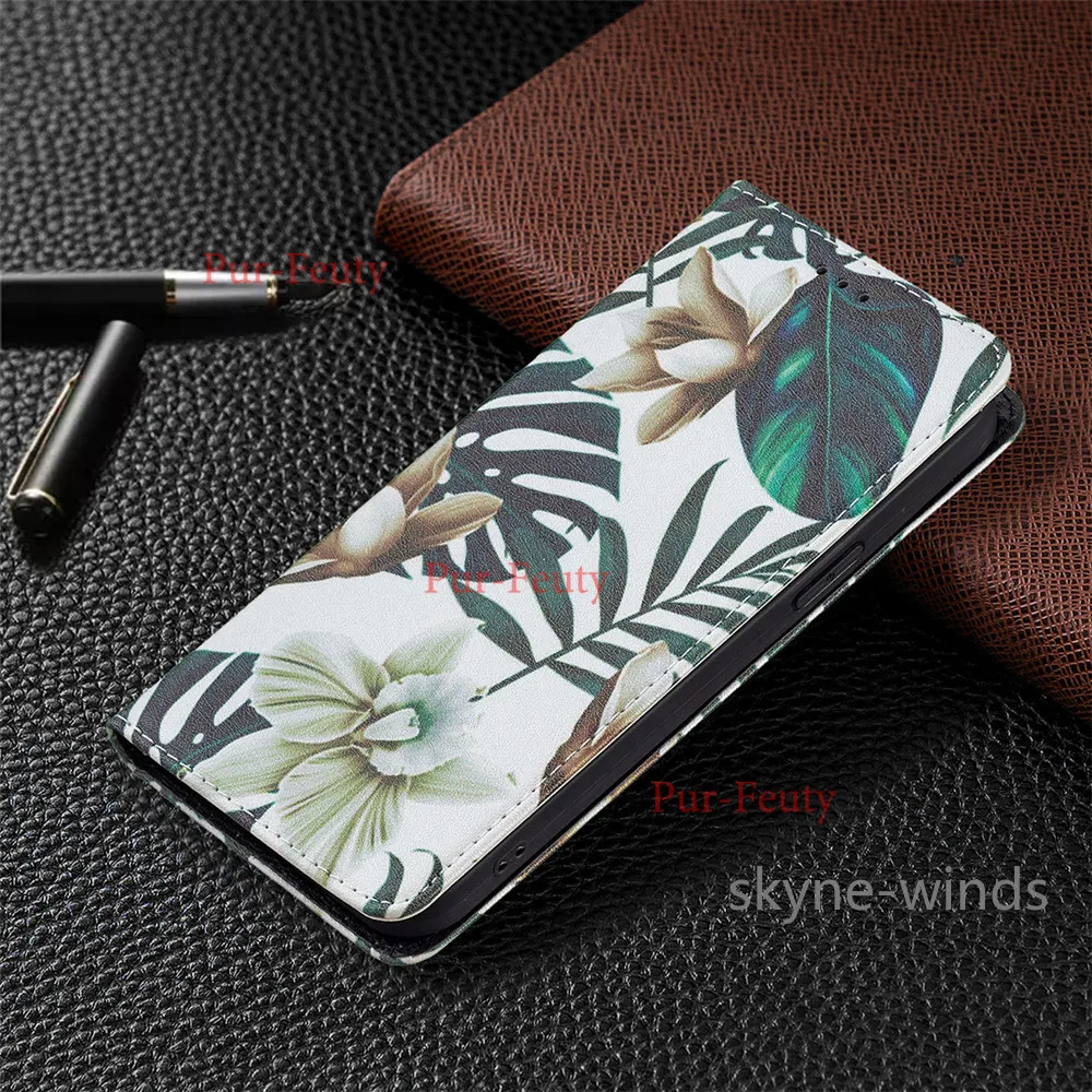 For APPLE iPhone 13 mini Pro max magnetic painted leather case 