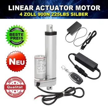 

4 Inch 100mm 12V 900N Linear Actuator Stroke Motor Door Opener Adjustable Linear Actuator Heavy Duty Bracket Lift 110~330lbs