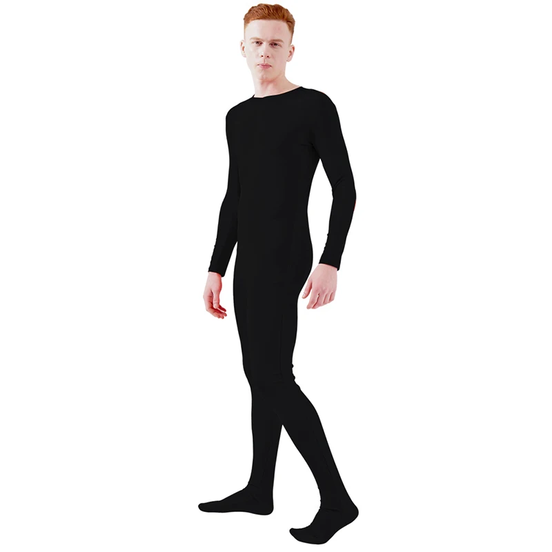 Ensnovo Shiny Zipper Bodysuit Zentai 