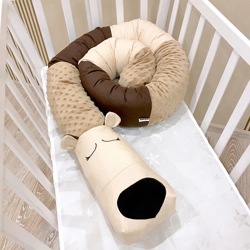 Newborn Baby Crib Bumper Crib Around Cushion Baby Animal Safety Protection Cushion Multifunction Toddler Room Decor