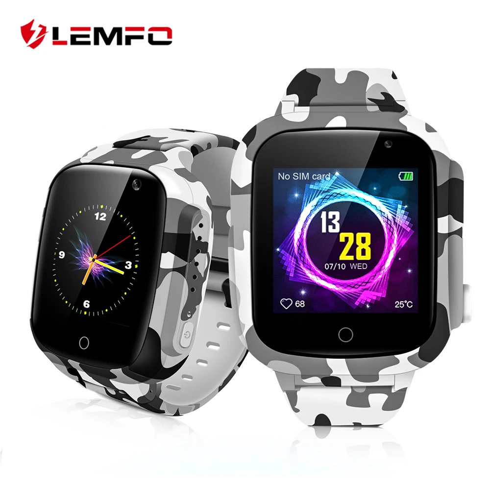 

LEMFO LEC2 Smart Watch Kids GPS 600Mah Battery Baby Smartwatch IP67 Waterproof SOS For Children Support Take Video Gift