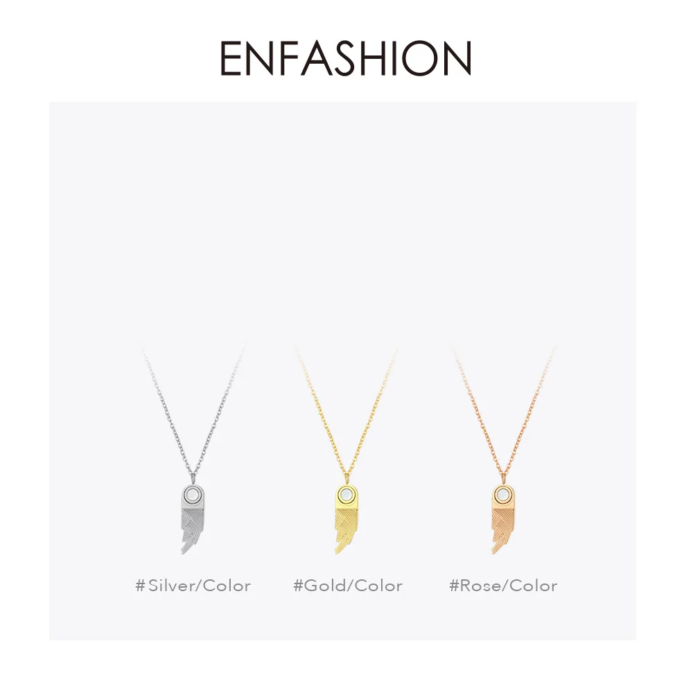 ENFASHION бамбуковое ожерелье-чокер для женщин из нержавеющей стали золотого цвета, милое ожерелье с подвеской в виде растений, Женские Ювелирные изделия, подарки PF193012