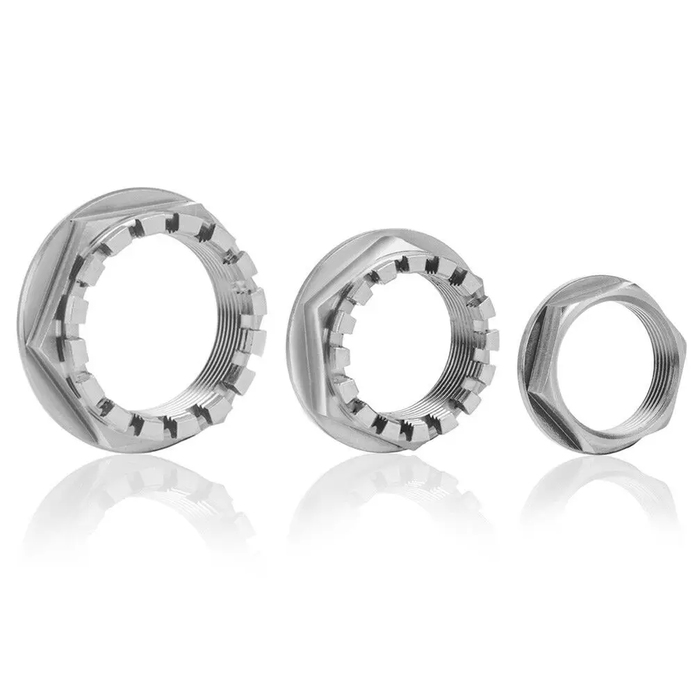 3PCS Titanium Front and Rear wheel Axle Nuts Nut Axle Set Motorcycle Part For Ducati 748 / 916