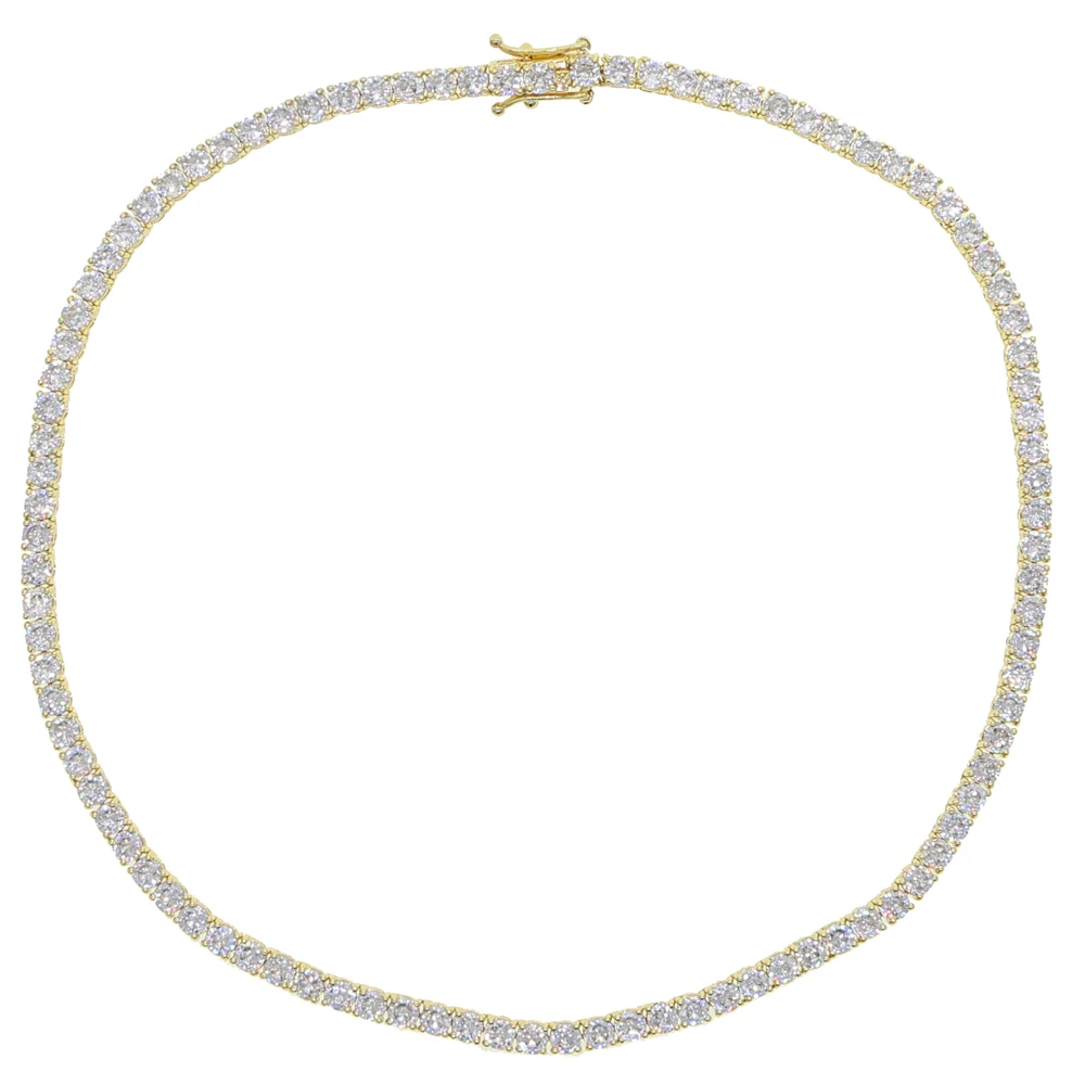 4mm Bling Cz Tennis Necklace Cubic 