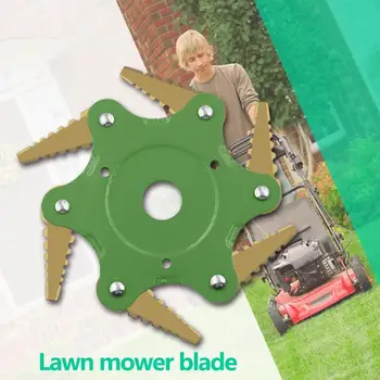 

65Mn Steel Metal Mower Blades Durable Sharper More Long Service Life Outdoor Garden Weeding Brush Cutter Trimmer Heads