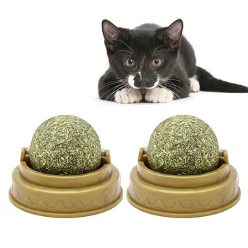 

2Pcs Edible Catnip Sugar Cat Nutrition Cream Licking Solid Candy Kittens Healthy Care Cat Snack Energy Sweet Ball