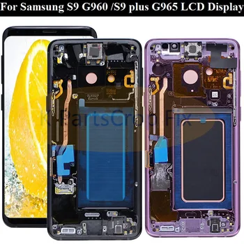 

original For Samsung S9 LCD s9 plus Display Touch Screen Digitizer Assembly For Samsung GALAXY S9 G960f S9 Plus G965 lcd