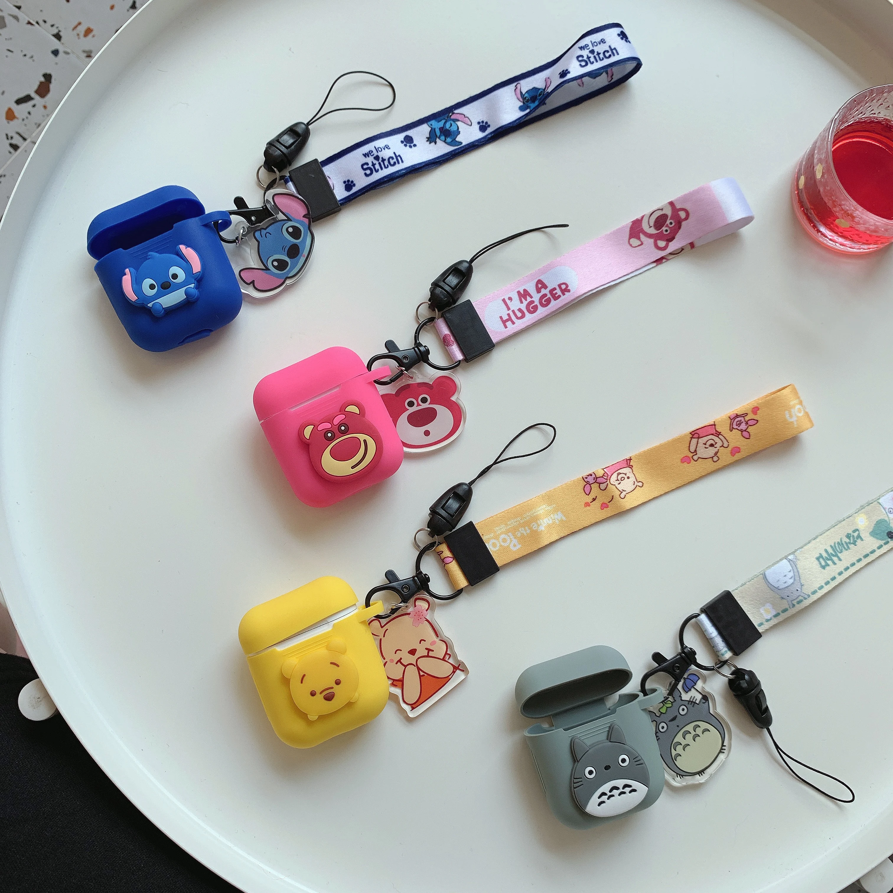

Luxury Cute Cartoon Case For Apple Airpods Case Soft Cover On For Airpods 1 2 Case Cover For Bluetooth Wireless Earphone Cover
