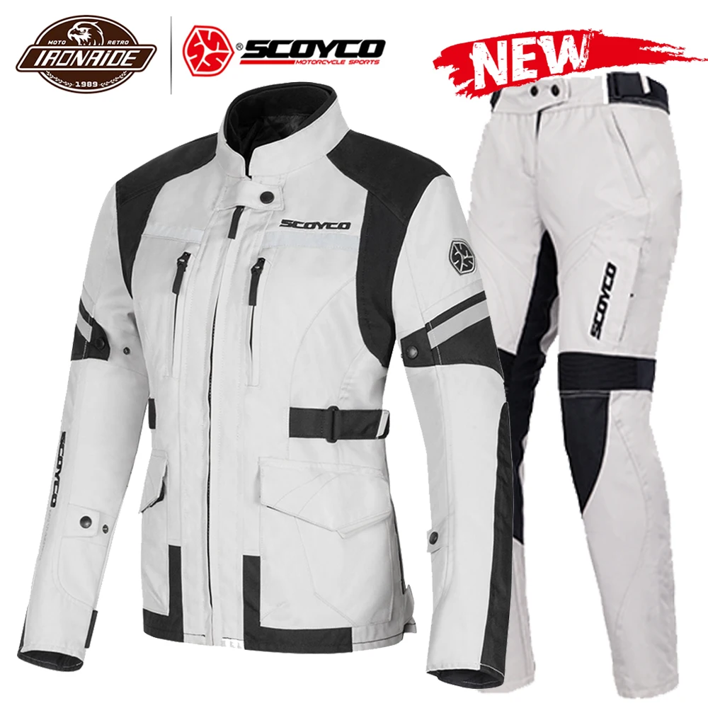 US $115.60 SCOYCO 2020 Motorcycle Jacket Waterproof Chaqueta Moto Reflective Motocross Racing Riding Jacket With Removeable Linner