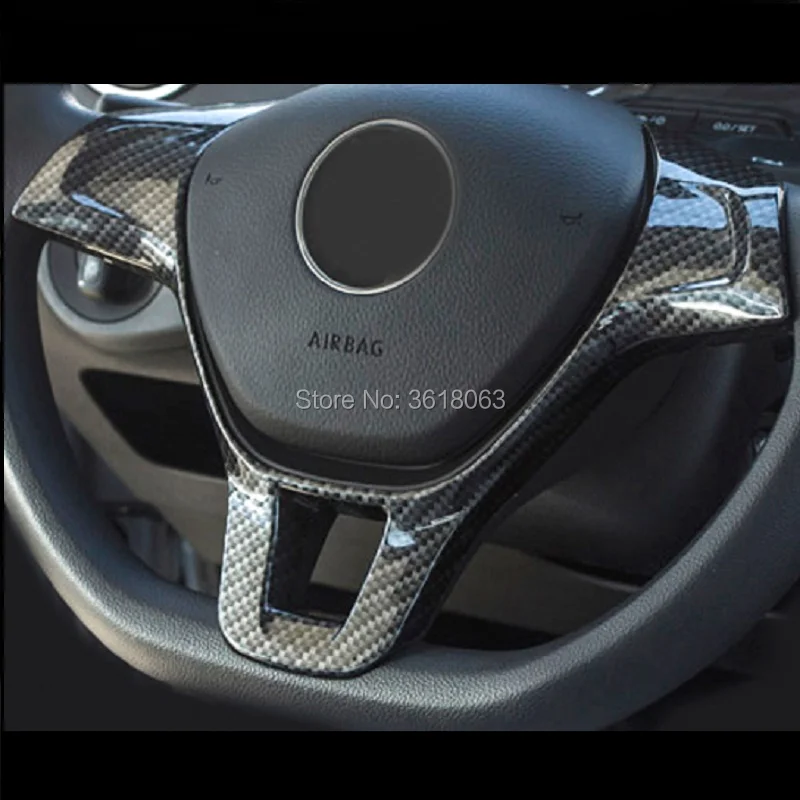 Модифицированный Хром ABS для Volkswagen VW Golf 7 наклейка на руль автомобиля накладка