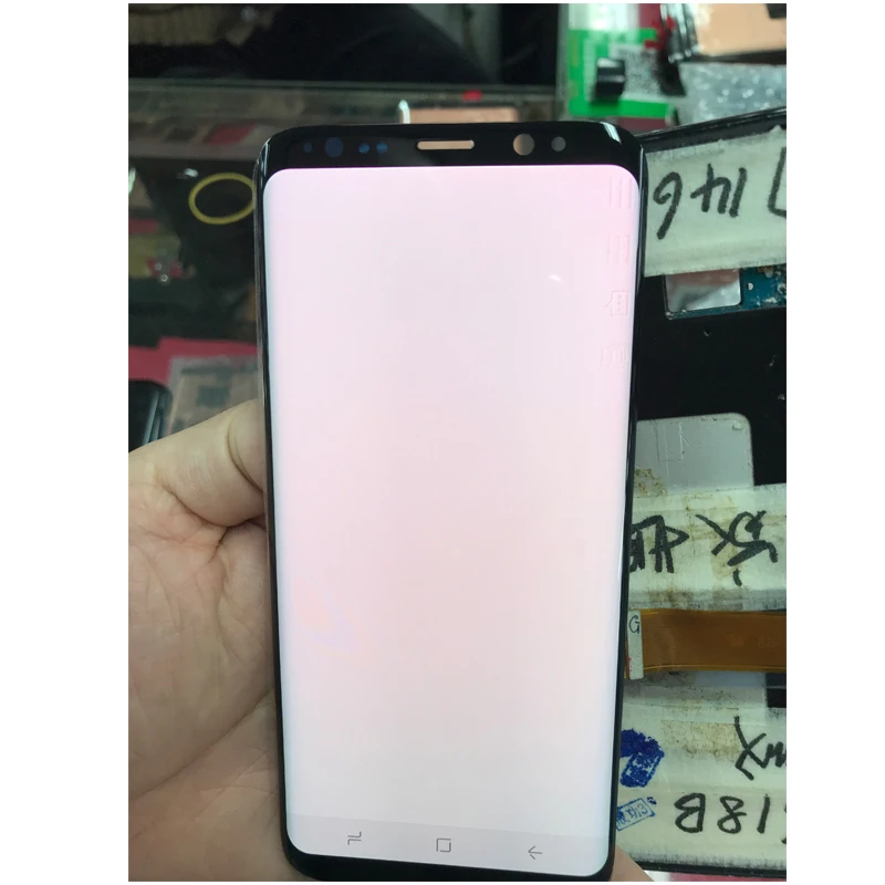 ЖК дисплей для Samsung Galaxy S8 g950 s8 plus дигитайзер сенсорного экрана в сборе + рамка