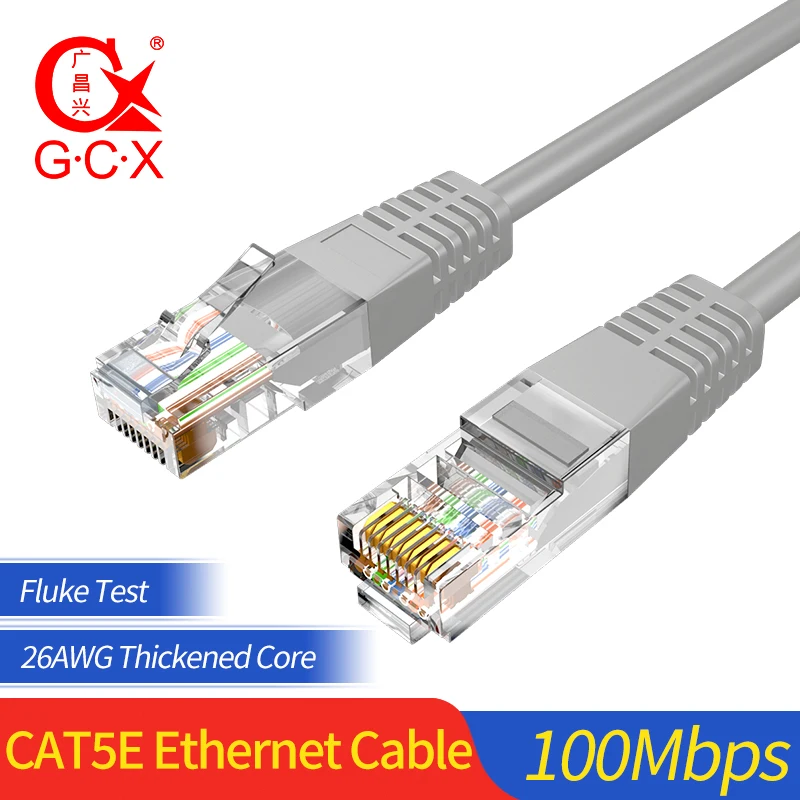 Высокоскоростной сетевой кабель GCX 100 Мбит/с UTP CAT5e RJ45 внутренний коммутационный