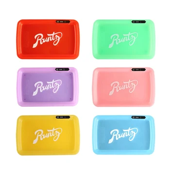 

Glow Tray for Smoking Accessories Square LED Tobacco Rolling Trays With Herb Grinder 28cm Cigarette Box Portable Gift Gadgets