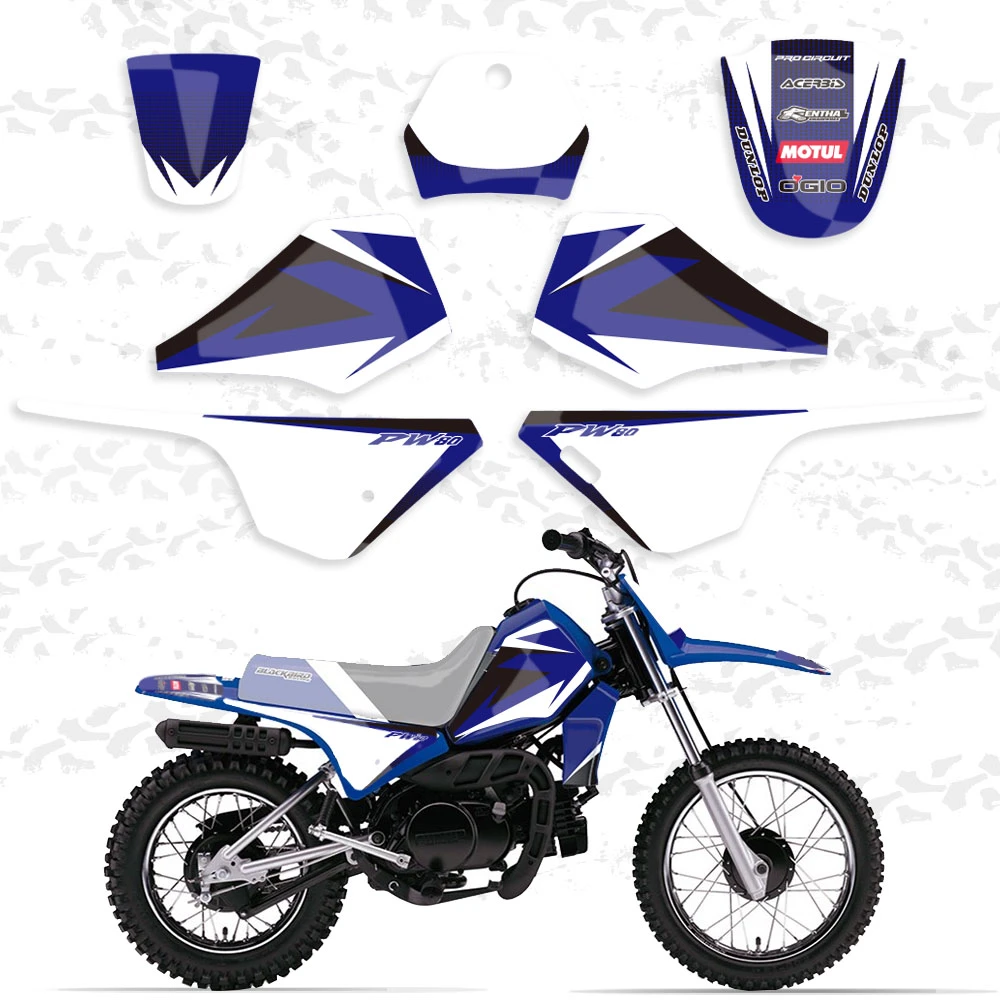 19902018 YAMAHA PW 80 GRAPHICS KIT DECALS STICKERS ALL YEARS DECO PW80