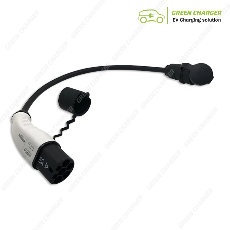 DUOSIDA Schuko zu Typ 2 EV adapter 16 EINE für elektrische fahrrad roller  motorrad ladung von öffentlichen ladestationen - AliExpress