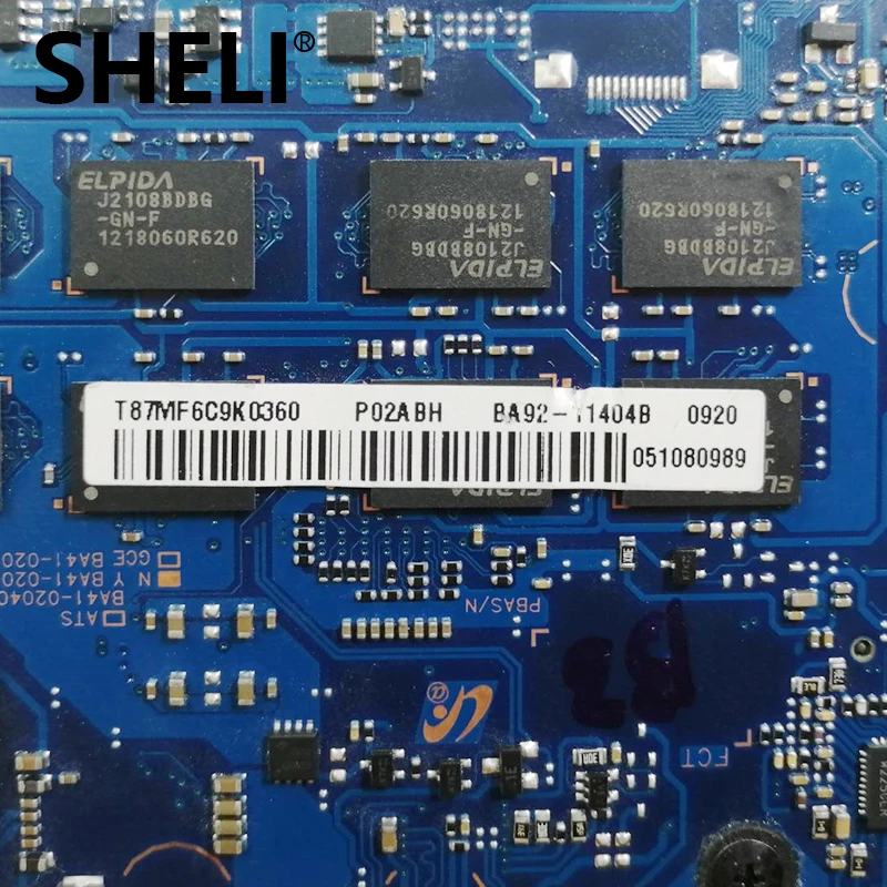 SHELI для Samsung NP530U3C BA92 11404A 11404B SR0N9 I3 3217U CPU материнская плата бесплатная