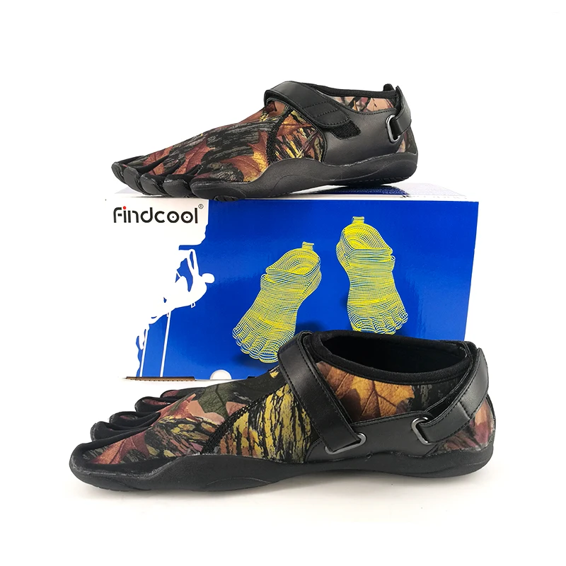 Findcool 5 пальцев обувь открытый тренажерный зал кроссовки для мужчин Нескользящие светильник кроссовки для мужчин 5 носок обувь - Цвет: Black