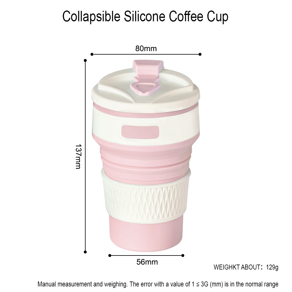 350 мл Складная кофейная чашка портативная силиконовая телескопическая Питьевая чашка многофункциональная домашняя офисная дорожная складная бутылка для воды