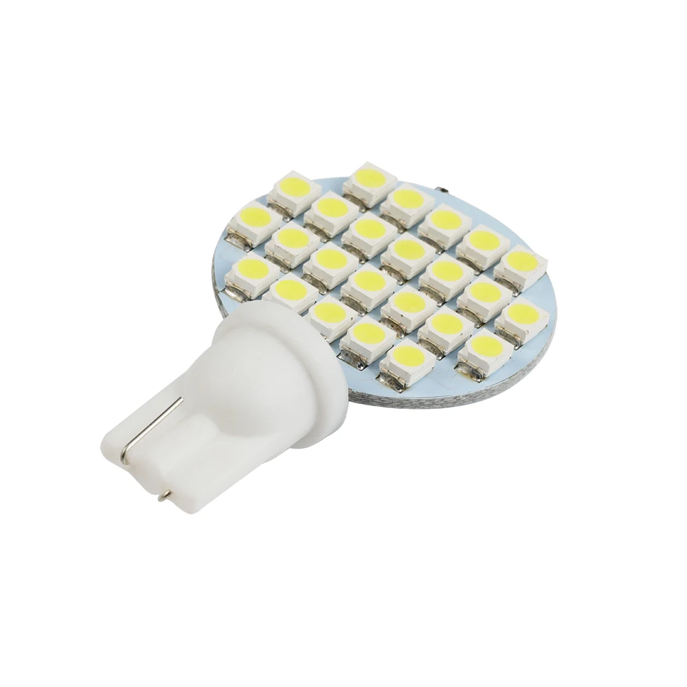 10 шт 12v супер яркий 4,8 w T10 921 6000k белый RV интерьер 24SMD светодиодный светильник лампы