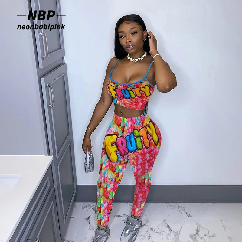 NEONBABIPINK снэк спортивный Bodycon костюм Для женщин комплект из двух предметов