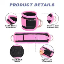 

Resistance Bands Set Heavy Duty Door-Anchor Ankle Strap Latex Tube for Leg Butt Training Workout