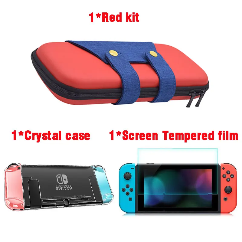 Red suit 1 Портативный чехол для Nod Switch сумка для хранения Жесткий Чехол для Nitendo Switch NS консольные аксессуары дорожный Чехол тонкая сумка NX - Цвет: Red suit 1