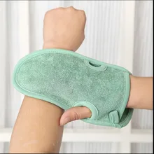 Напрямую от производителя, распродажа банных полотенец с дырками, горячая распродажа, волшебные перчатки для ванной, толстые двухсторонние, двойного назначения, гелевые перчатки