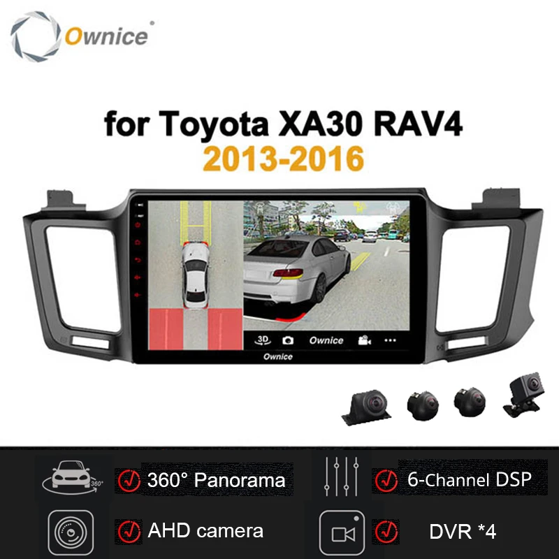 Ownice 2 din Android 2din автомобильный Радио плеер GPS carplay 4G LET 360 панорама DVR DSP SPDIF для Toyota RAV4