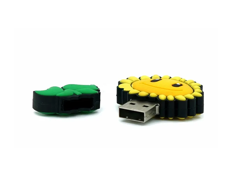 Фото Usb флеш-накопитель, флешка в виде подсолнуха, Usb 2,0, карта памяти, Классическая Милая флешка, высокое качество, 4 ГБ, 8 ГБ, 16 ГБ, 32 ГБ, 64 ГБ, подарок №3