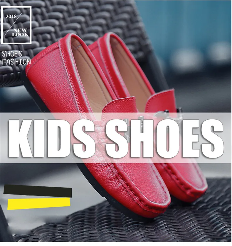 2020 Spring Genuine Leather Kids Shoes for Boys Flats Mocassins Fashion Soft Children Shoes For Boy Girls Casual Flat Slip On Loafers (1)