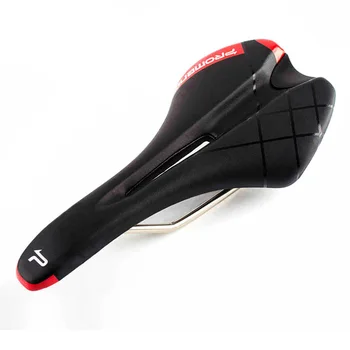 

Promend Bicycle Saddle Seat Mat PU Leather Road Bike Saddle MTB Cycling Racing Hollow Breathable Soft Seat Cushion