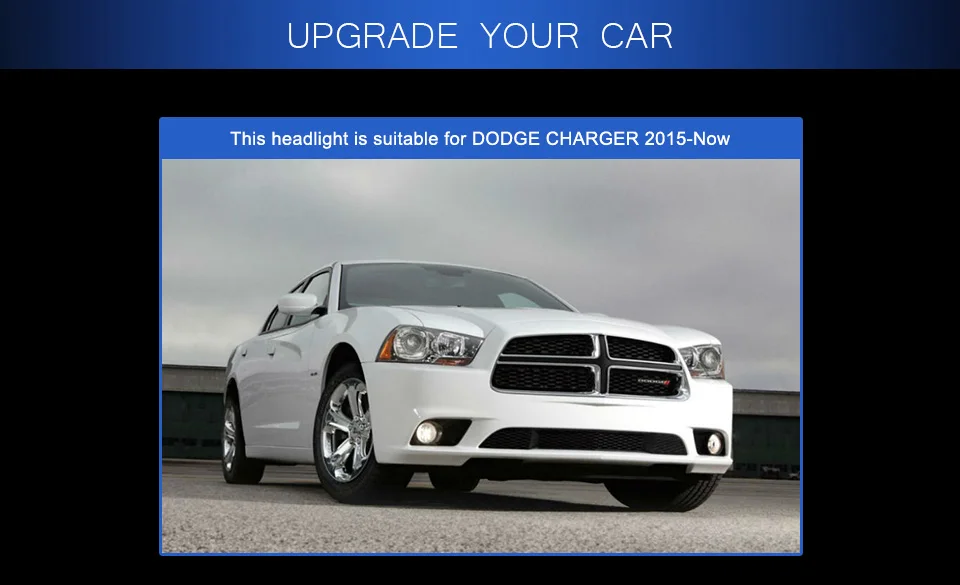 Автомобильная головная лампа для Dodge зарядное устройство фары 2011- светодиодный проектор Halo Биксеноновые линзы двойной луч HID комплект аксессуары для фар