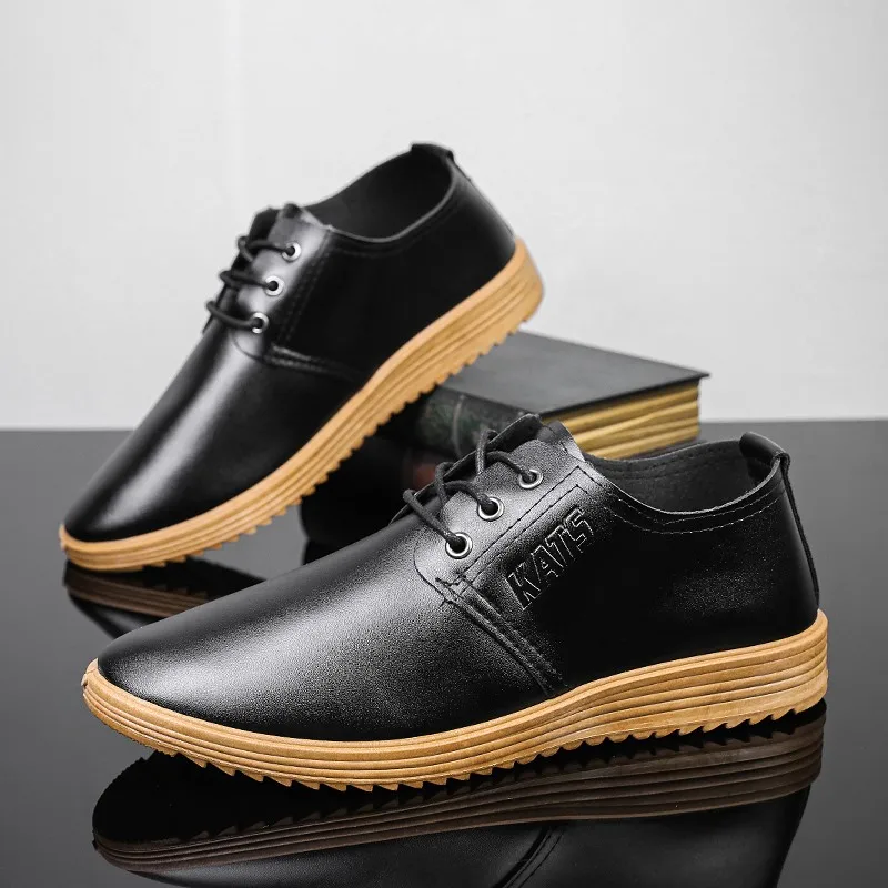 

Men Casual Shoes Fashion Men Shoes Leather Men Loafers Moccasins Lace up Men's Flats Male Driving Shoes Casual Business Shoes