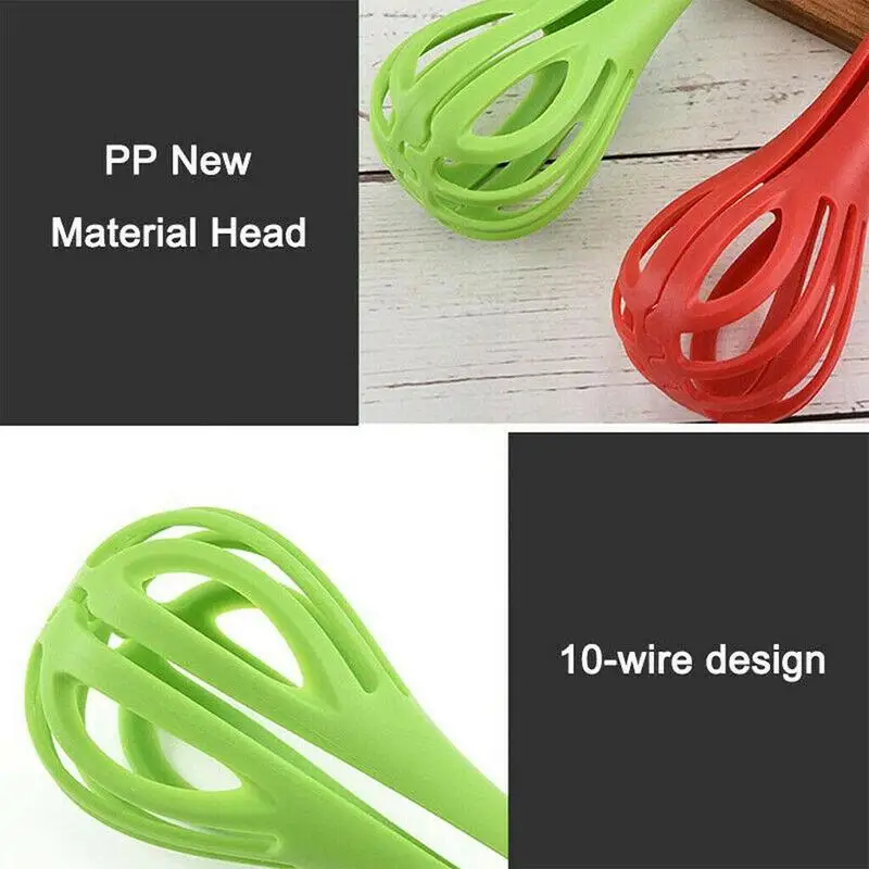 Two-in-one Spaghetti Noodle Clip Egg Beater Egg Clip Salad Mixer Anti-scalding Food Clip Noodle Tongs Pasta Spaghetti Tongs Tool
