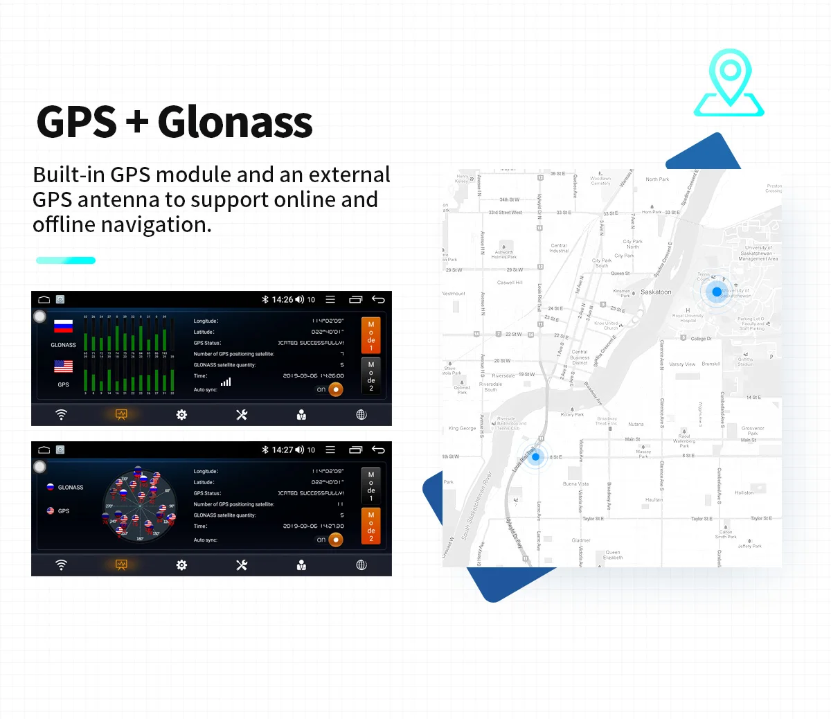 Excellent Android 8.1 10.25" 1Din Stereo Car Radio Multimedia Audio Player 1280*480 GPS Navi Glonass DAB Mirror Link  Subwoofer DSP 4G SIM 9