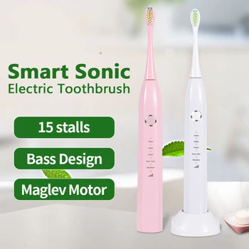 

Electric Toothbrush Brosse A Dent Electrique 1200mah Battery IPX7 Chip Head Replaceable Teeth Brush Spazzolino Elettrico 5166