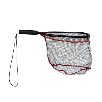 

Small Fishing Landing Net Carp Trout Soft Landing Net with Safety Rope Fishing Tackles Accessories
