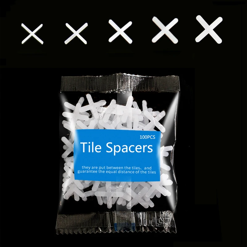 1/1.5/2/2.5/3/4/5/6/8/10mm 100pcs of a bag for Tile Cross Paving Brick Floor Brick Wall Joint Card Cross Card tile spacers,tile leveling clips,tile leveling tools