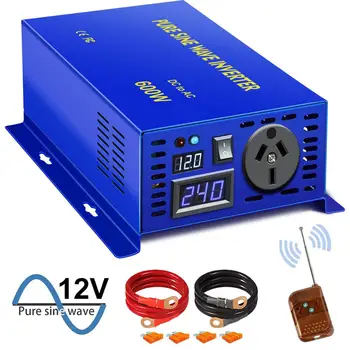 

600W Off-grid System Inverter 12V 220V DC TO AC Customizable Multi-style sockets Pure sine wave Inverters Wired Remote Control
