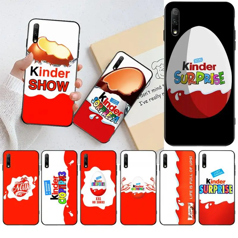 

HPCHCJHM New trolls egg KINDER JOY Surprise Soft black Phone Case for Huawei Honor 20 10 9 8 8x 8c 9x 7c 7a Lite view pro