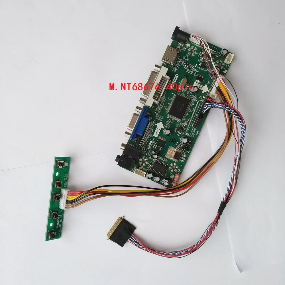 M. NT68676 HDMI светодиодный DVI VGA lcd LVDS плата контроллера комплект драйвер для LP156WH4/LP156WH2 1366*768 панель монитор
