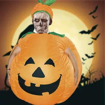 

Adult Inflatable Pumpkin Costume Halloween Pumpkin Cosplay Dress Pumpkin Makeup Show Clothes Halloween Party Cosplay Costume